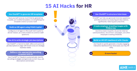 15 AI hacks for HR.